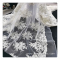 Nigerian French white bridal lace fabric